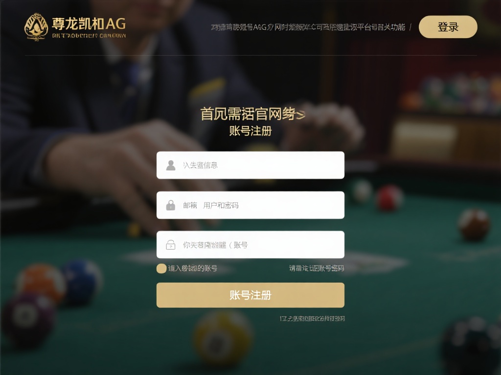 首先，你需要在尊龙凯时ag的官方网站上完成账号注册